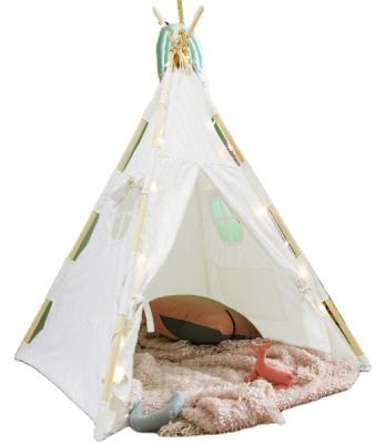 China Trigone / V-Type Ground Nail Kids Toy Tents LED Light Kids Tent Outdoor Indoor House for sale