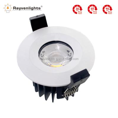 China Aluminum Alloy 5 Years Warranty Twist And Interchangeable Lock Bezels Fire Rated Dimmable LED Down Light for sale