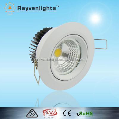 China Embeded SAA Approval 240V 5w Led Desk Recessed Ceiling Light 5-100% Dimmable for sale