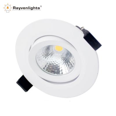 China Aluminum Alloy 12w Available Round COB Dimmable New LED Downlight With 92mm Cutout for sale