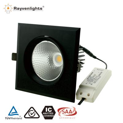 China LED light for exhibition and store SAA approved 2 heads ar111 LED grill lights, 2*15w LED grill down light for sale