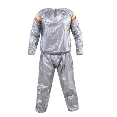 China Lose Weight PVC Fitness Clothes Sports Suit Red And Yellow Sauna Slimming Sweat Plastic Suit for sale