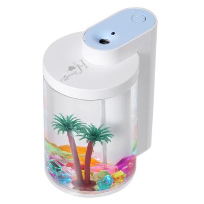 China Cute 7 Colors LED Night Light Air Humidifier USB DIY Car Creative Micro Humidifier Landscape Humidifier for sale