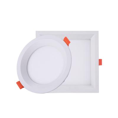 China Minimalist anti-glare smd recessed ceiling light round square 6w 12w 18w 22w frameless led panel lamp for sale