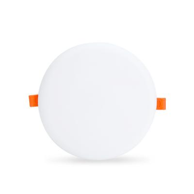 China High Light Efficiency Simple Modern Round LED Recessed Ceiling Light Fixture Two Color LED Panel Light for sale