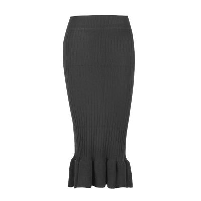 China Winter Fishtail High Waist Professional Women Maxi Skirt Elastic Waist Versatile Layer Breathable Hot Selling Tiered Skirt for sale