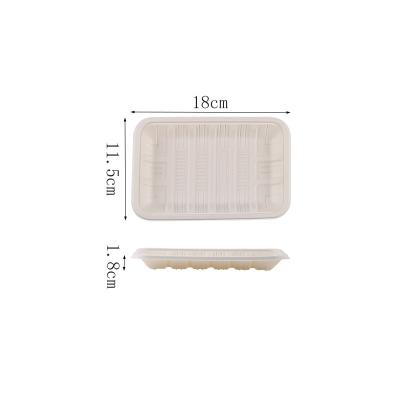 China BPA FREE Cornstarch High Quality Disposable Dinnerware 7' Biodegradable Meat Tray for sale