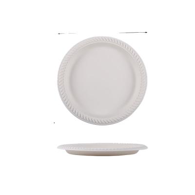 China BPA FREE Custom Microwavable 100% Biodegradable Disposable 9 Inch Dinnerware Lace Dish for sale