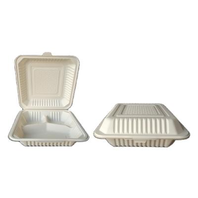 China Wholesale Environmental Protection Microwavable Clamshell Can 1500ML Microwave Heating Food Box for sale