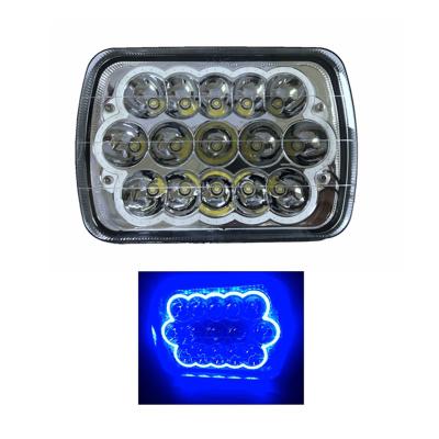 China Automobile lamp truck square 6X7 5X7 inch LED headlight for Jeep Wrangler YJ XJ cherokee for sale