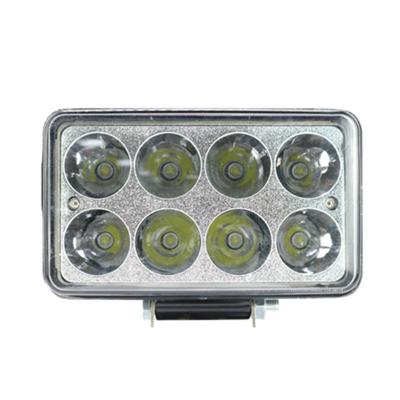 China Hot New Automobile Lamp Style 24W Square Double Row 8 Led Car Led Lights Spotlight Suv Integrated Vehicle Modified Roof Running Spotlights for sale