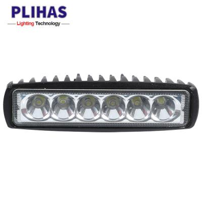 China Automobile Lamp Car Accessories 5000k 18W Modified Vehicle Led Work Light Bar Auto Lamp Bars Truck Tractor Led Auto Headlight for sale