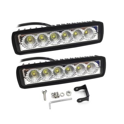 China Waterproof Automobile Lamp 18W Led Work Light 6 Inch 12V Aluminum Housing Offroad Led Work Light for sale