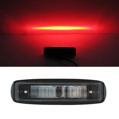 China Automobile Lamp Super Bright 9D Car Led Lights, 6 Inch 30W 4X4 Off Road Auto Work Slim Blue Red Led Light Bar For Truck for sale