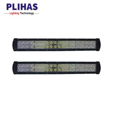 China Super bright PZ1001 energy saving automobile 20inch 120w car led light bar double rows led lamp bar for truck trailers for sale