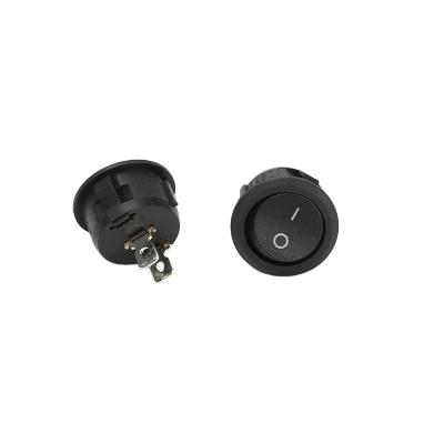 China T85 Round Rocker Switch On Micro Power Switch 2 Pins 6a250v Black Switch for sale