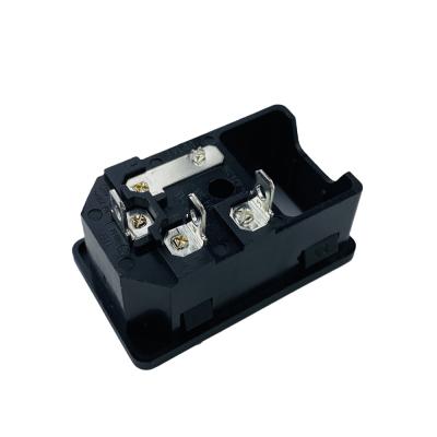 China . - 10~105 â „ ƒ C14 Inlet Module Socket Fuse Holder Socket Switch AC Power Socket AC Male Plug With Fuse for sale