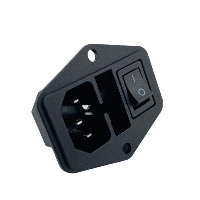 China . - 10~105 â „ ƒ High Quality AC 3 Pin Plug Custom Cables With Fuse And Rocker Switch for sale