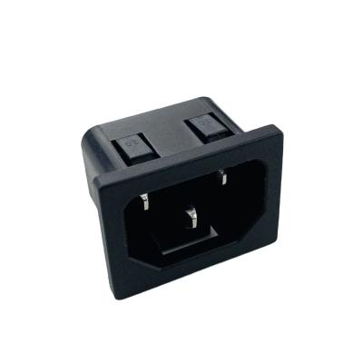 China . - 10~105 â „ ƒ Connector 3 Pin Snap Type Connector Ac Power Plug C14 AC Plug for sale