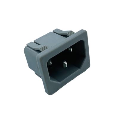 China . - 10~105 â „ ƒ DB-14-2CF C14 Male Socket Panel Power Inlet Sockets Connectors for sale