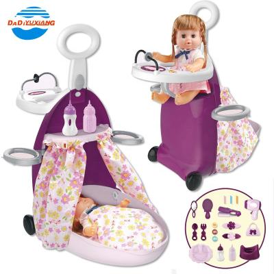 China Toy DADI Factory OEM&ODM Amazon Hot Sale 12INCH Drink Water Baby Educational - Doll Stroller Sets Pee Doll For Girls for sale