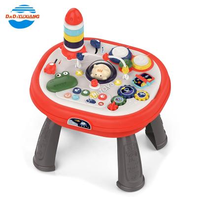 China Newest Design Baby Activity Table DADI OEM&ODM Dual Sided Toddler Activity Table Double Sided Active Desk Learning Multifunction Kids Activity Table for sale