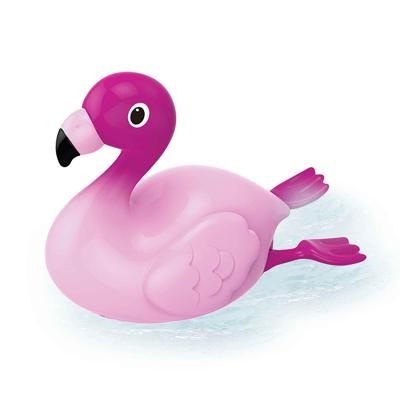 China Automatic Flamingo Shape Bath Toy Carry-Over Induction Animal Bath Toy With Window Box for sale