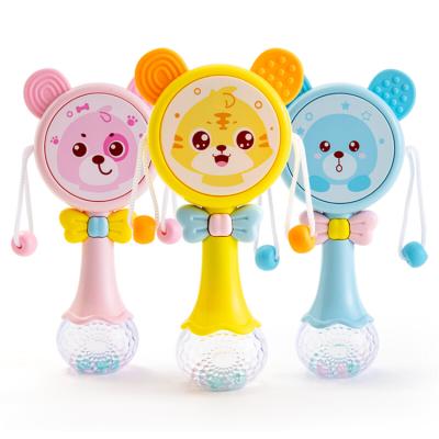 China Educational Baby Rabbit Rattle Light Music Plastic Rattle Toy Soft Children's Toys Toy Variety Of Optional Wholesale for sale