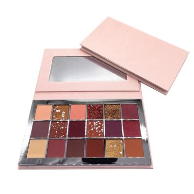 China Good Quality Waterproof Hot Selling Duochrome Eyeshadow Nude Cosmetics 18 Colors Eyeshadow Palette Base High Dye for sale