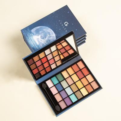 China Waterproof Custom Eyeshadow Palette Packaging 99 Color Single Eyeshadow Palette With Shimmer Matte Color for sale