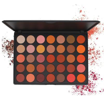 China HUDA Style Wholesale Dye Top Make Your Own Eyeshadow Palette Private Label OEM 35 Colors Eyeshadow Palette for sale