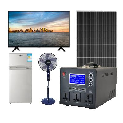 China 500W 1KW Lithium Batteries System Home Portable Solar Power Generator For TV And Lights For House for sale