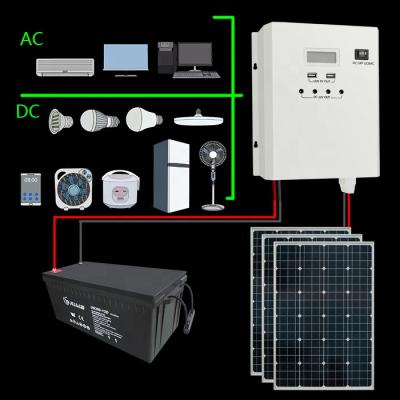 China 600W PWM Wall Mounted Solar Charge Controller Inverter System 255*200*68mm for sale