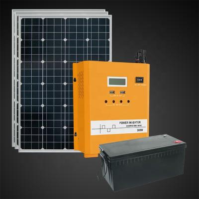 China 300w Portable Solar Generator System Power Inverter DC 12v AC 220v 300w 255*200*68MM for sale