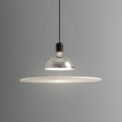 China Simple Creative Nordic Ceiling Pendant Lights Bar Bedside Restaurant Chandelier Dining Table Disc Hanging Light for sale