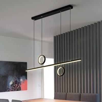 China Lighting Nordic Modern Minimalist Restaurant Dining Room Lamp Chandelier Functions Bar Chandelier Minimalist Creative Gold Pendant Light for sale