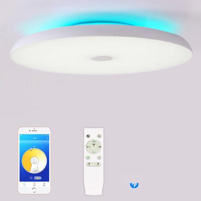 China Lighting Functions Amazon Hit BT Speaker Color Changing Dimmable Lamp Music Ceiling Remote Control Lamp for sale