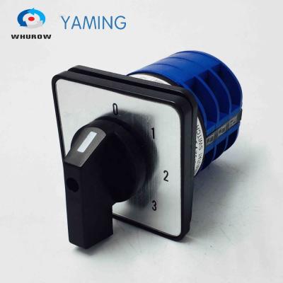 China Electric Motor Switch Inverter 0-3 Position 3 Phase Knob Cam Switch DC Motor Rotary Switch YMW26-32/3 for sale