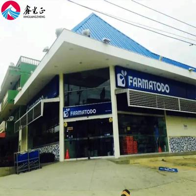 China Steel Fabricated Metal Frame Prefab House Steel Structure Building Shopping Mall for sale