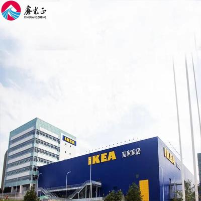 China Steel Fabricated H House Economic Cost Welded Steel Column And Beam Steel Structure Prefab Shopping Mall for sale