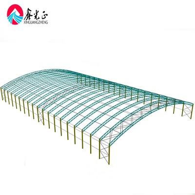 China Steel Workshop Light Pre-engineered Special Shaped Steel Structure Football Stadium Building for sale