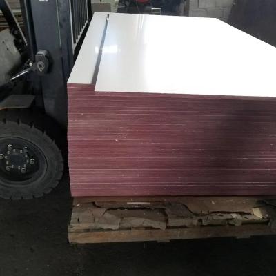 China Good Quality 18mm Hardwood Core E 1 Glue Moisture Proof Chinese Melamine Laminated Plywood Price for sale