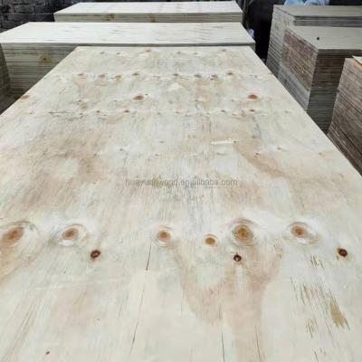 China Traditional Cheap 18mm Cdx Pine Plywood 11mm 15mm 18mm Knotty Pine Plywood For Construction for sale