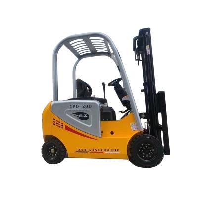 China Building material shops 1 ton portable hand battery electric forklift walking for warehouse in china for sale