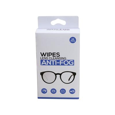 China Lens | Eyewear | Protective mask | Helmet | Glasses Individually Bundled High Quality Cleaning Cloths Wet Anti Fog Cloths For Safety Eyewear Glasses for sale