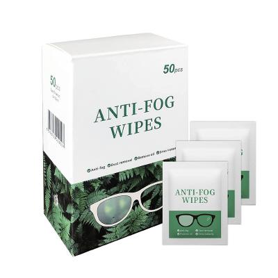 China Disposable Custom Logo Single Use Wiping Anti Fog Lens Wet Wiping Cloth 24 Hours Long Time for sale