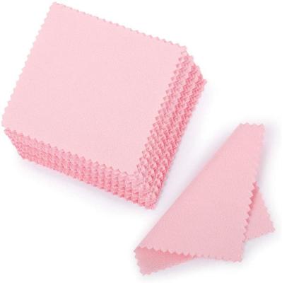 China Wholesale 2022 Gold Soft Microfiber Jewelry Polishing Polishing Cloth/Pack/Size Custom For Sliver Jewelry for sale