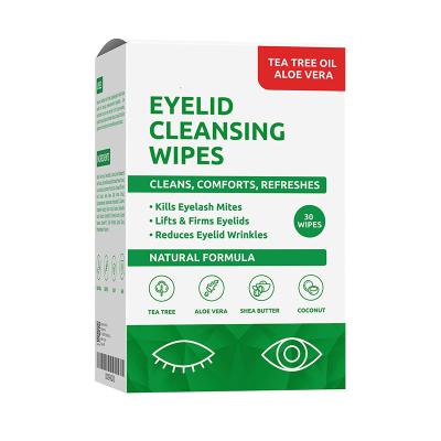 China High Quality Disposable Eye Makeup Cleaning Safe Removal Wipes Oil Pollen Debris Lipstick Eyelash Cloths Wet Eyelid Cleaning Cloths for sale