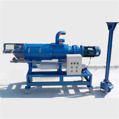 China Farms Spiral compression type fecal dewatering equipment - Farm fecal dry and wet separator for sale