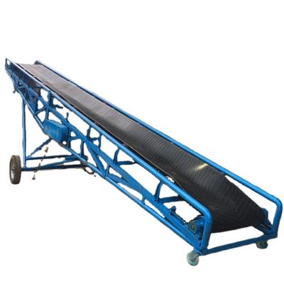 China Farms Thickened ore conveyor rubber belt farm grain loading belt conveyor discharge end height adjustable conveyor for sale